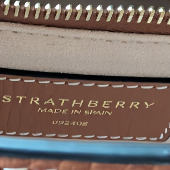 Strathberry Mosaic Top handle Grain tan Vanilla Stitch - Picture 13 of 14